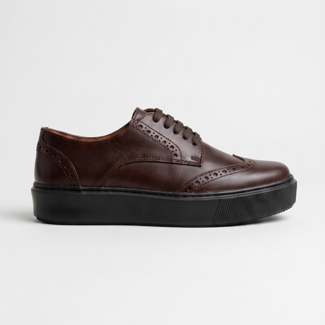 Cambridge | Piel cafe chocolate suela negra
