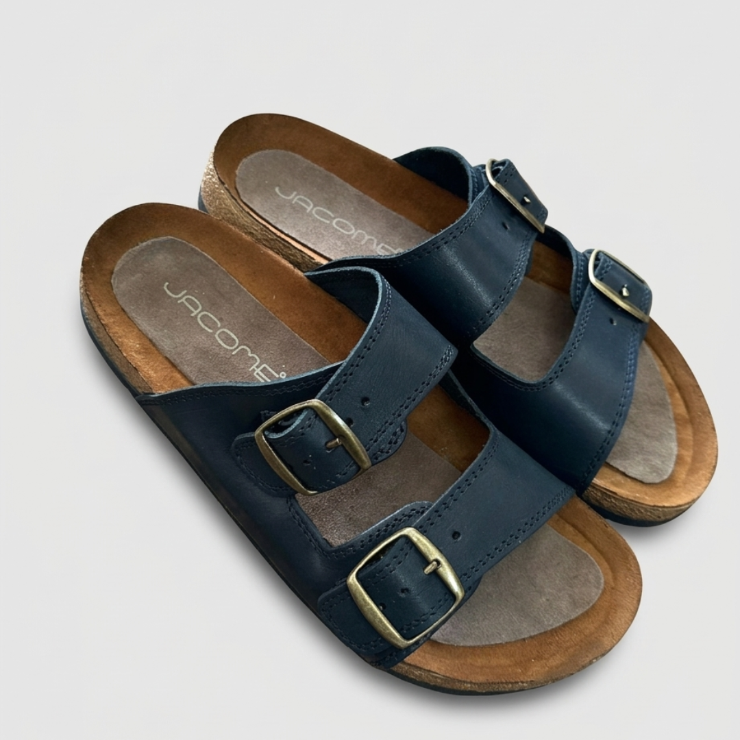 Sandalia Azul marino | Piel