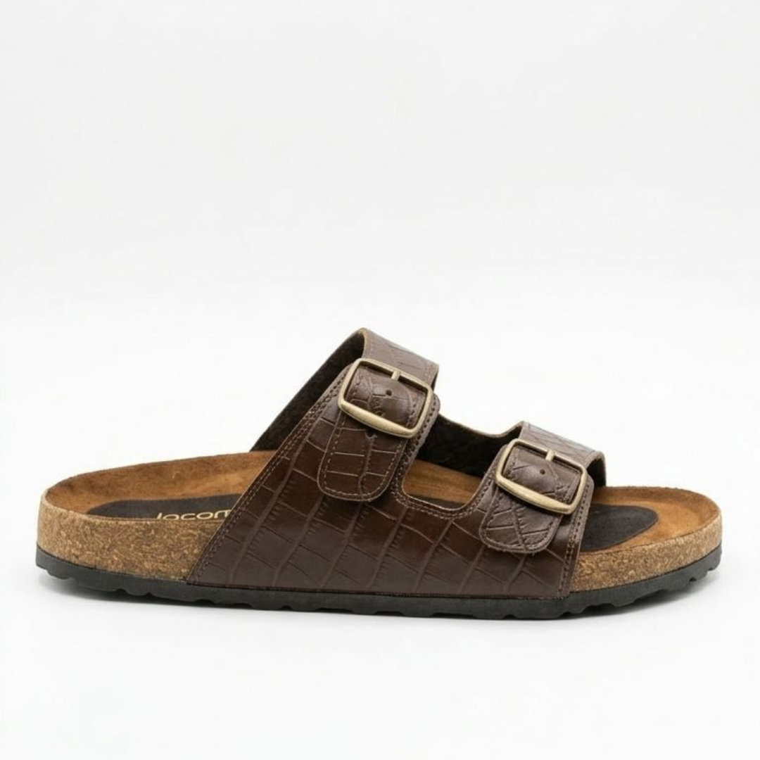 Sandalia |Piel camaleon coco miel
