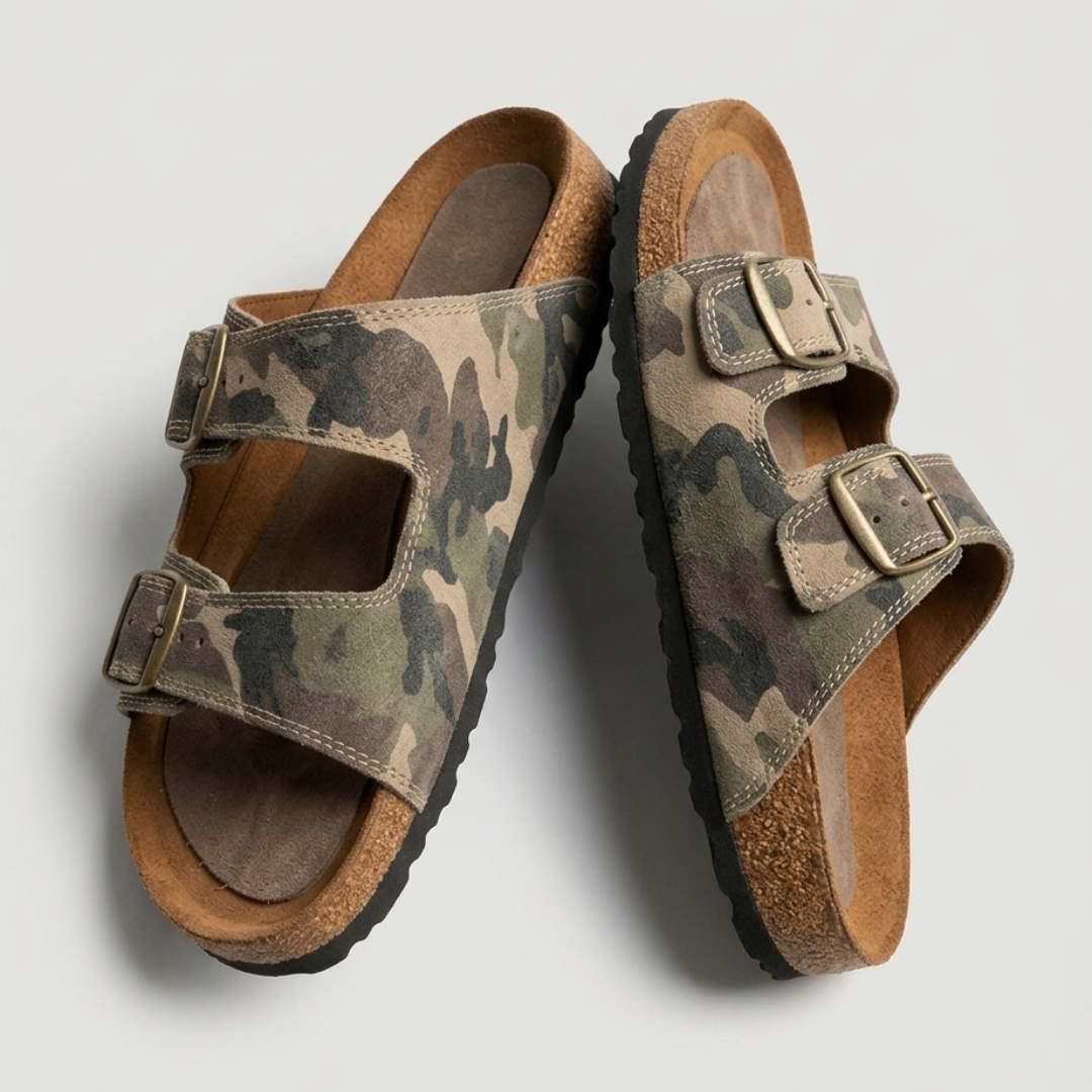 Sandalia camuflaje | Piel