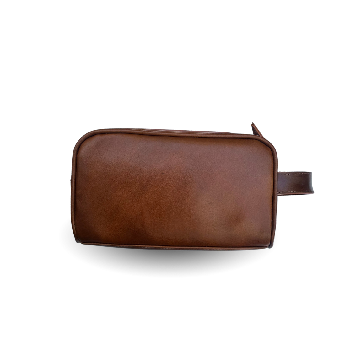 Bolso de piel color miel para hombre con correa desmontable - Calzado Jácome (vista 3)
