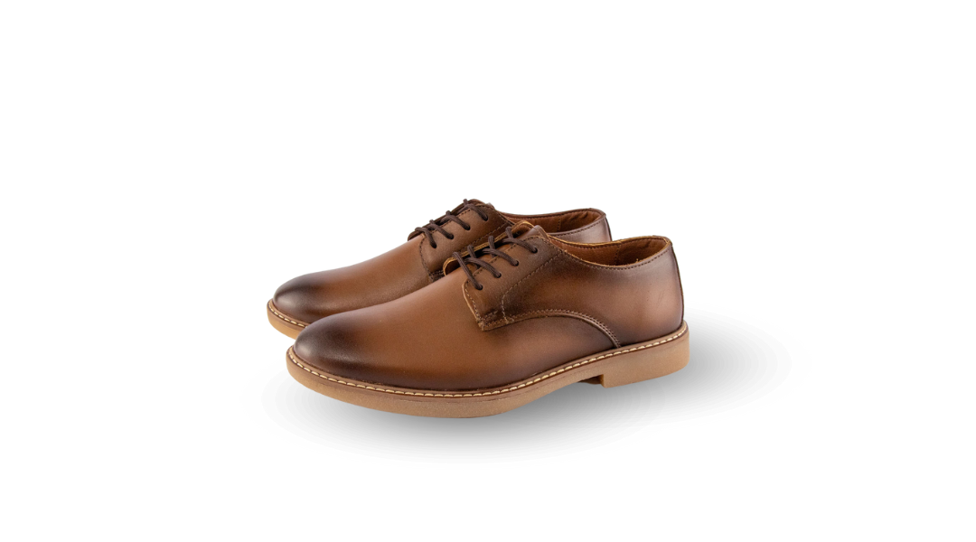Zapato de vestir Clark de piel miel sombreada a mano - Calzado Jácome