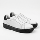 Blanco suela negra | PIEL