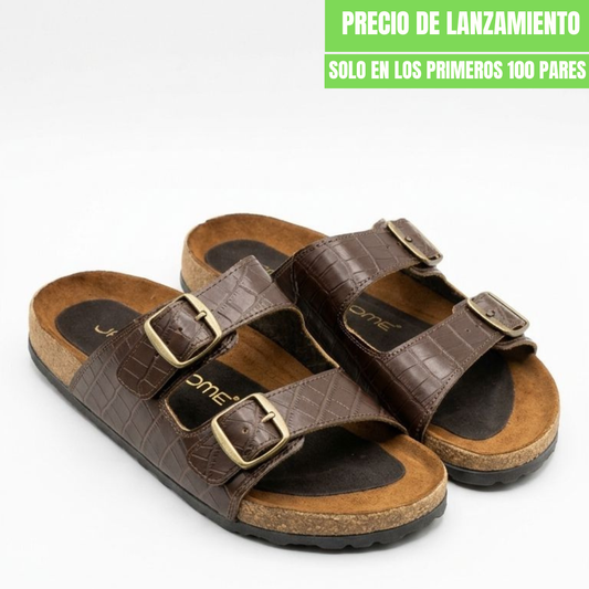 Sandalia |Piel camaleon coco miel