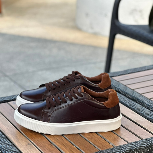 Chocolate Denim piel