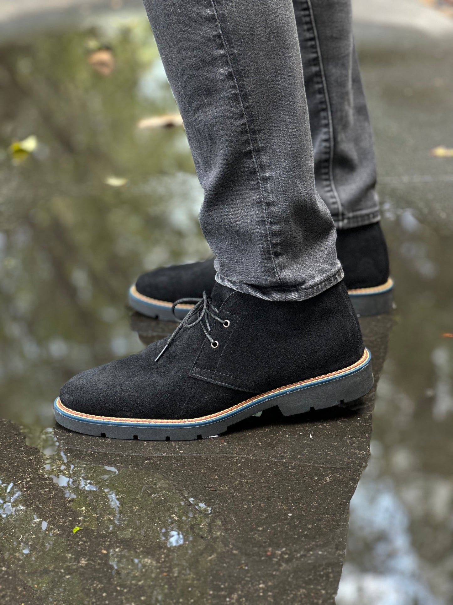 Chukka boots gamuza negra