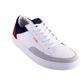 Tenis Bronx blancos con detalles en gamuza yeso, vino y marino - Calzado Jácome (vista 3)
