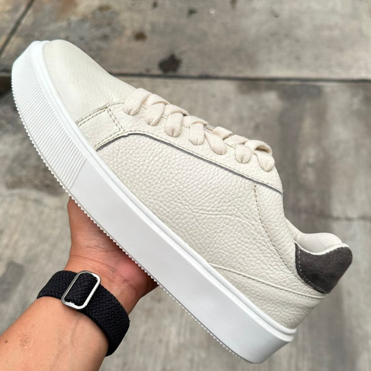 Latte Grey | Piel Latte & Gamuza Gris