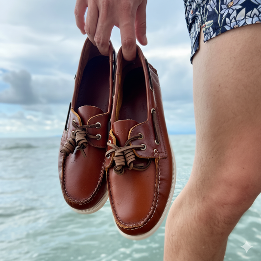 Tenis Honolulu bicolor color miel, piel genuina tejida a mano 360° - Calzado Jácome