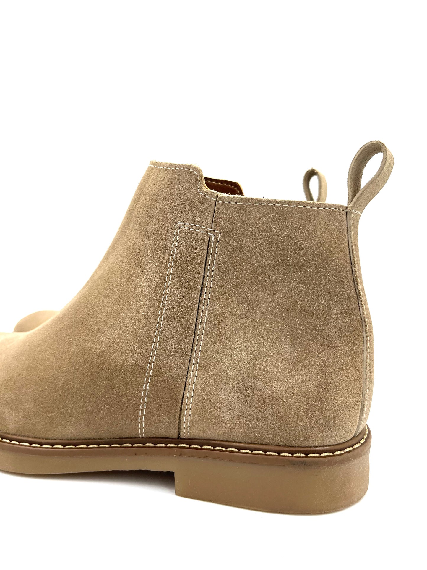 Botín Chelsea short de gamuza color stone - Calzado Jácome (vista 3)