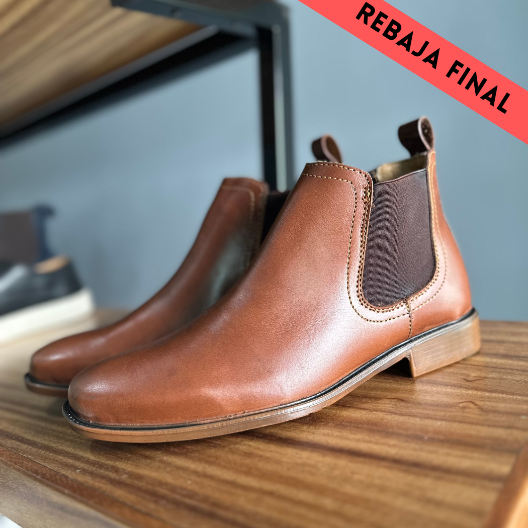 Chelsea short boots caoba | Piel